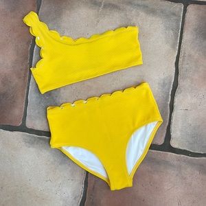 Yellow One Shoulder Bikini